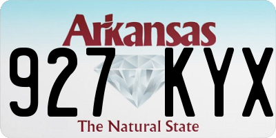 AR license plate 927KYX