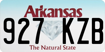 AR license plate 927KZB