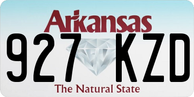 AR license plate 927KZD