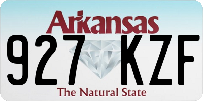 AR license plate 927KZF