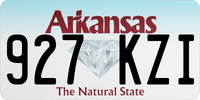 AR license plate 927KZI