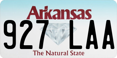 AR license plate 927LAA