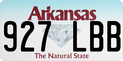 AR license plate 927LBB