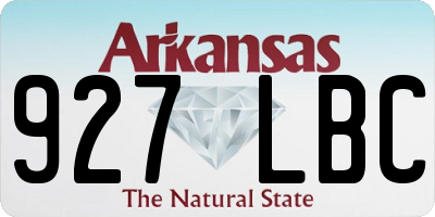 AR license plate 927LBC