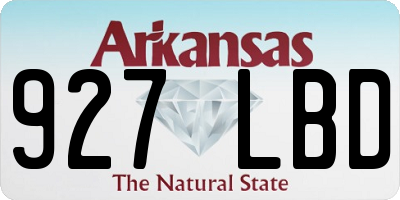AR license plate 927LBD