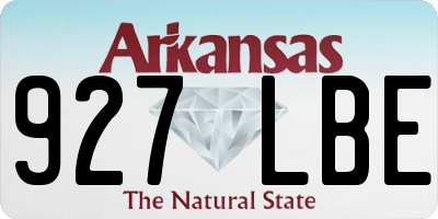 AR license plate 927LBE