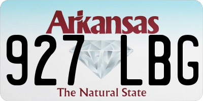 AR license plate 927LBG