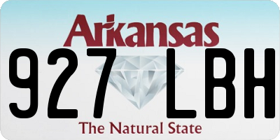 AR license plate 927LBH