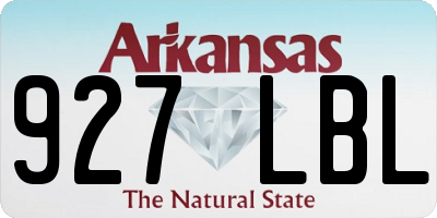 AR license plate 927LBL