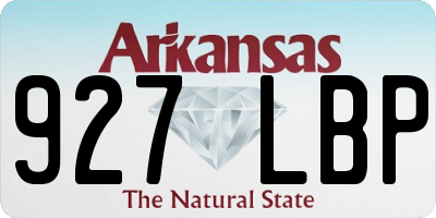 AR license plate 927LBP