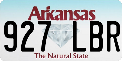 AR license plate 927LBR