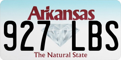 AR license plate 927LBS