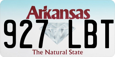 AR license plate 927LBT