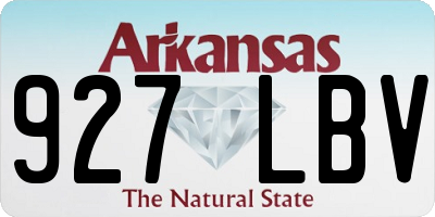 AR license plate 927LBV
