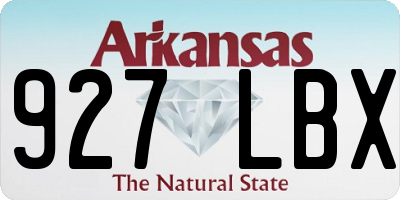 AR license plate 927LBX