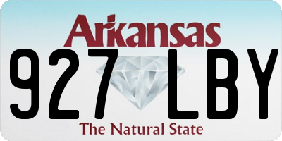 AR license plate 927LBY