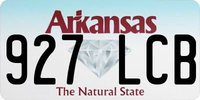 AR license plate 927LCB