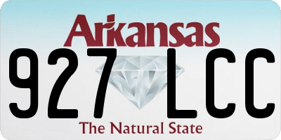 AR license plate 927LCC