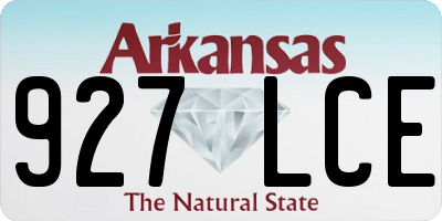 AR license plate 927LCE