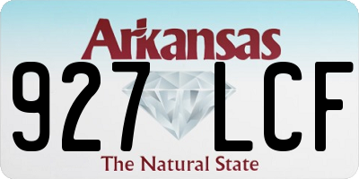 AR license plate 927LCF