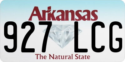 AR license plate 927LCG