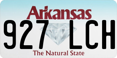 AR license plate 927LCH