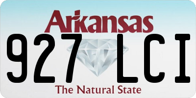 AR license plate 927LCI