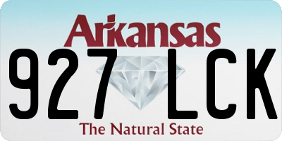 AR license plate 927LCK