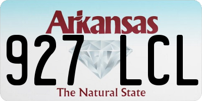 AR license plate 927LCL