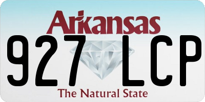 AR license plate 927LCP
