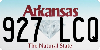 AR license plate 927LCQ
