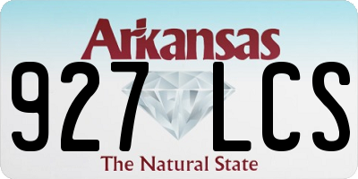AR license plate 927LCS