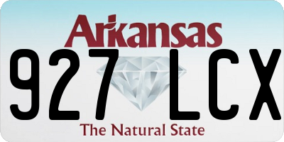 AR license plate 927LCX