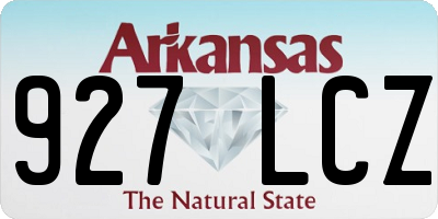 AR license plate 927LCZ