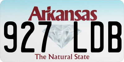 AR license plate 927LDB