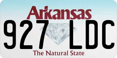 AR license plate 927LDC