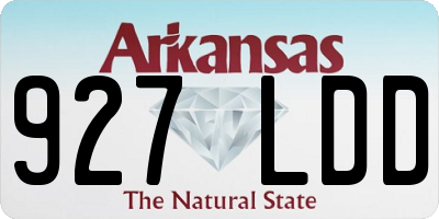 AR license plate 927LDD