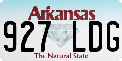 AR license plate 927LDG