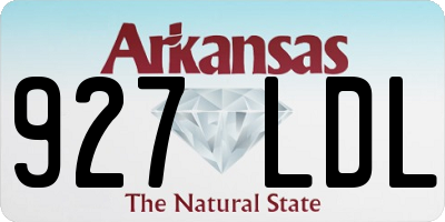 AR license plate 927LDL