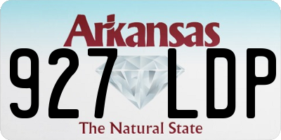AR license plate 927LDP