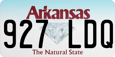 AR license plate 927LDQ
