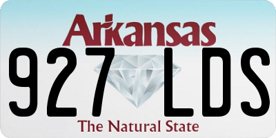 AR license plate 927LDS