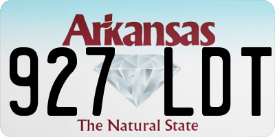 AR license plate 927LDT