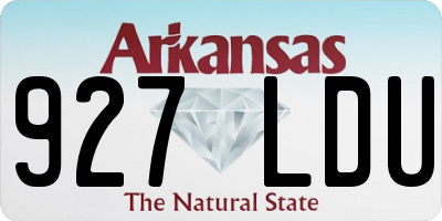 AR license plate 927LDU