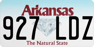 AR license plate 927LDZ