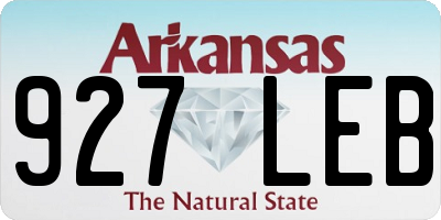 AR license plate 927LEB