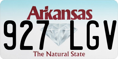 AR license plate 927LGV