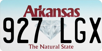 AR license plate 927LGX