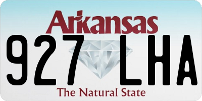 AR license plate 927LHA