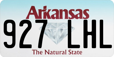 AR license plate 927LHL